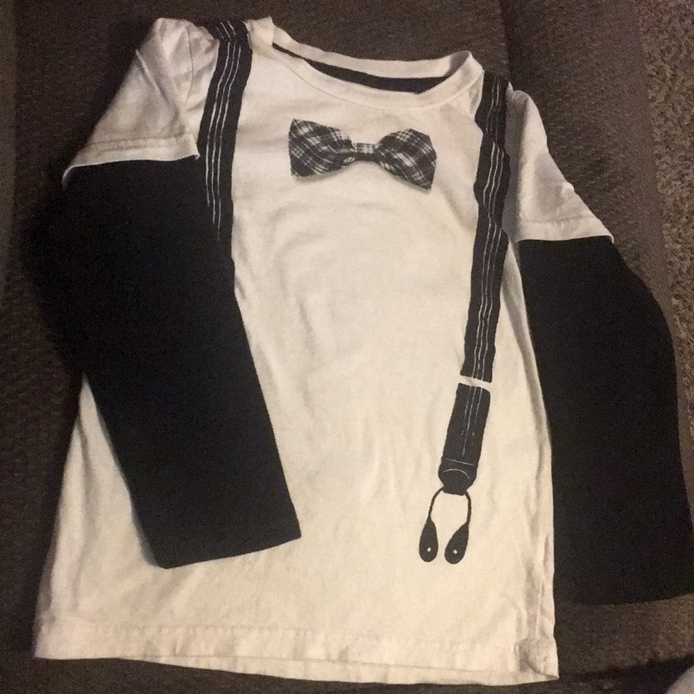 Epic Threads Size 7 bow tie suspenders shirt